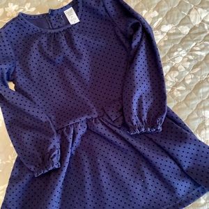 Adorable Carter’s 3T Navy Blue Dress with Bow Detail - Like New!!!